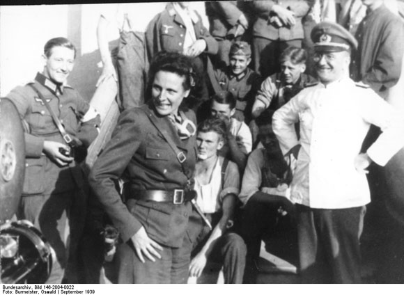 Leni Riefenstahl with the 14th Army Corps in Poland (September 1939)